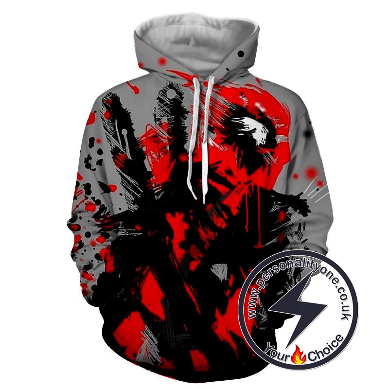 Deadpool - Deadpool 3D - Hoodies